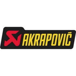 Αυτοκόλλητα  AKRAPOVIC - P-HST6AL - 120x34,5mm - Heat resistant