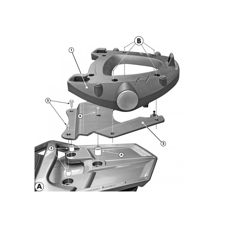 Βάση βαλίτσας E228_FJR 1300'06-20 Yamaha GIVI