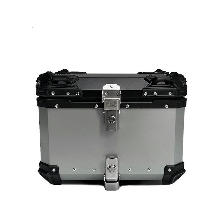 Μπαγκαζιέρα 55L τύπου αλουμινίου black one ασημί