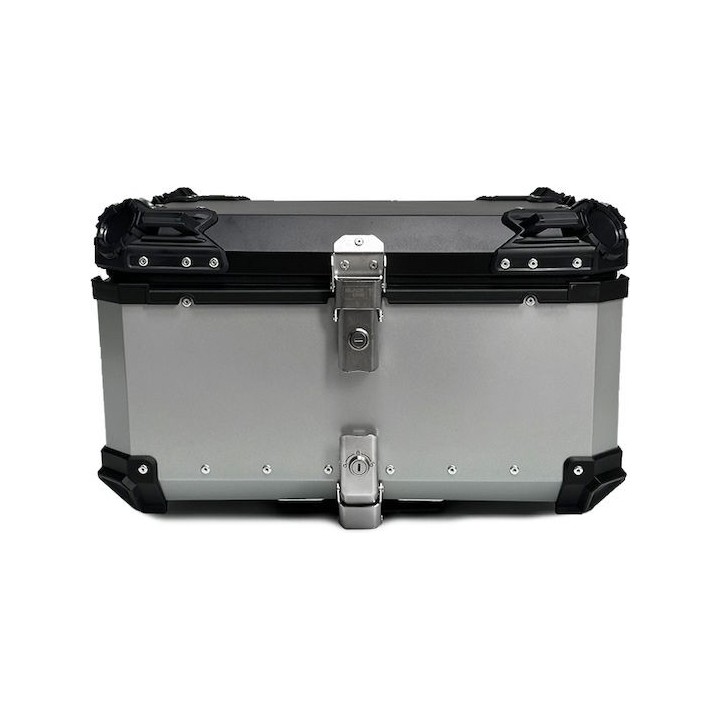 Μπαγκαζιέρα 65L τύπου αλουμινίου black one ασημί