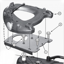 Σχάρα Givi SR5107 Bmw F650GS/F800GS '11/F700GS '08-'13