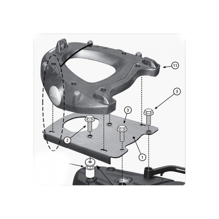 Σχάρα Givi SR5107 Bmw F650GS/F800GS '11/F700GS '08-'13